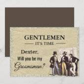 Invitation Demande de témoin de mariage pour homme ? (Devant / Derrière)