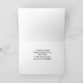 Invitation Demande de témoin de mariage, smoking noir (Intérieur)