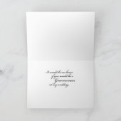 Invitation Demande de témoin noir et blanc (Intérieur)