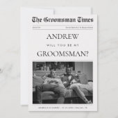 Invitation Demande de témoin personnalisée avec photo pour le (Devant)