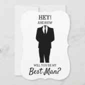 Invitation Demande de Témoins de Mariage Moderne ? (Devant)