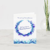 Invitation Demande demoiselle d'honneur : accepterez-vous d'ê (Devant)