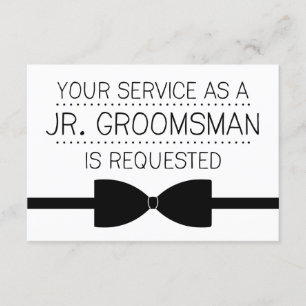 Invitation Demande d'inscription au Junior Groomsman Groomsm