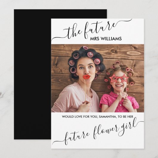 Invitation Demande en mariage de la future Mme [nom] en vende (Devant / Derrière)