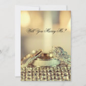 Invitation Demande en Mariage Or Accepterez-Vous (Devant)