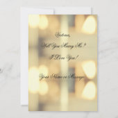 Invitation Demande en Mariage Or Accepterez-Vous de M'épouser (Dos)