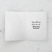 Invitation Demande mariage Buck Groomsman (Intérieur)