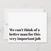 Invitation Demande originale à l'officiant de nous marier (Devant)