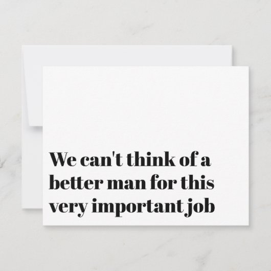 Invitation Demande originale à un officiant de nous marier (Devant)