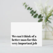 Invitation Demande originale à un officiant de nous marier (Debout devant)