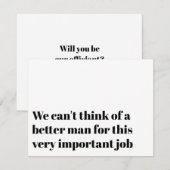 Invitation Demande originale à un officiant de nous marier (Devant / Derrière)