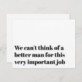 Invitation Demande originale au célébrant de nous marier (Devant / Derrière)