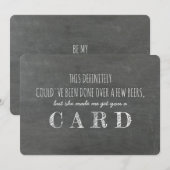 Invitation Demande originale au GARÇON D'HONNEUR (Devant / Derrière)