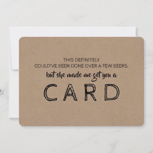 Invitation Demande originale au GARÇON D'HONNEUR (Devant)