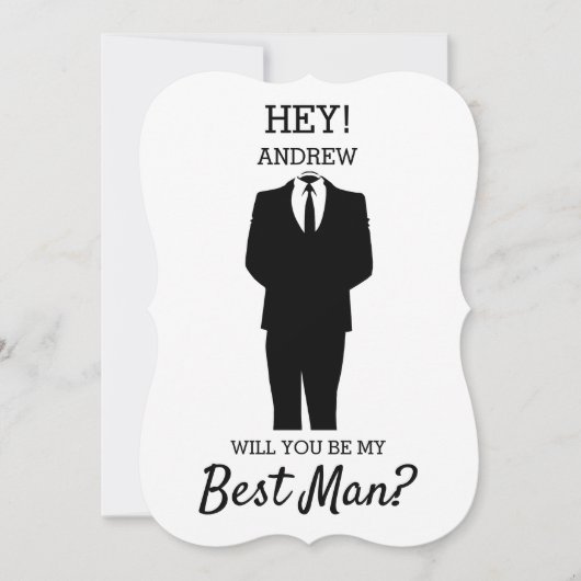 Invitation Demande originale pour témoin de mariage (Devant)