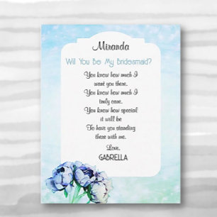 Invitation Demande témoin de mariage élégante et bohème !