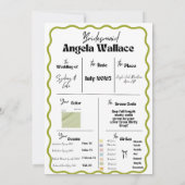 Invitation Demandes de demoiselles d'honneur sur le thème Mar (Dos)