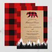 Invitation d'embarcation Vintage de Red Buffalo (Devant / Derrière)