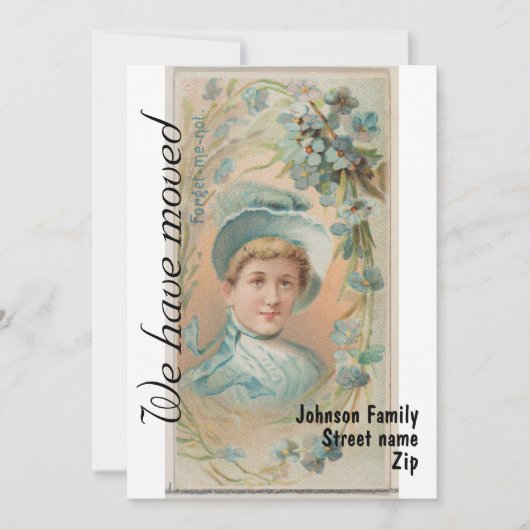 Invitation Déménagement des femmes Vintages 1 (Devant)