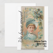 Invitation Déménagement des femmes Vintages 1 (Devant / Derrière)