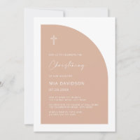 Demi-arc moderne Blush Rose Girlly Christening