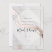 INVITATION DEMI DE MARIE EN MARBRE ET OR ROSE (Dos)
