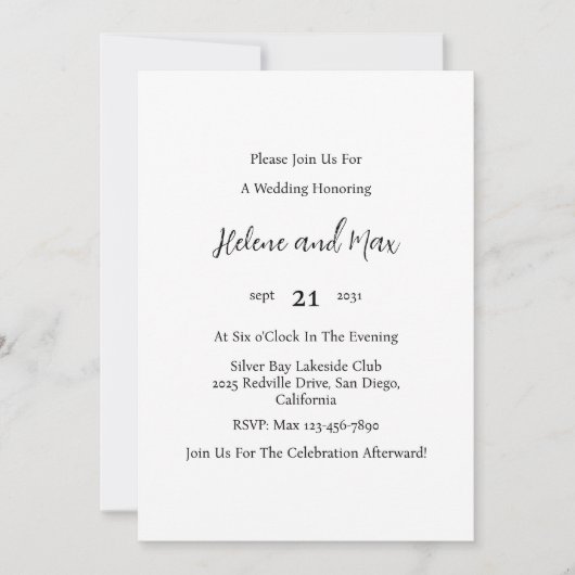 Invitation Démo 1 (Devant)