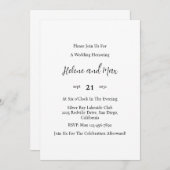 Invitation Démo 1 (Devant / Derrière)