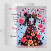 Invitation demoiselle d'honneur, Amies pour toujou (Devant / Derrière)