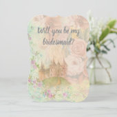 Invitation Demoiselle d'honneur Conte de fées Mariage Botaniq (Debout devant)