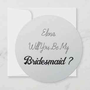 Invitation Demoiselle d'honneur de mariage 2024 Proposition s