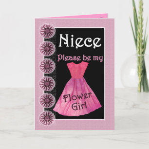 Invitation Demoiselle d'Honneur Fleur Fille Robe R