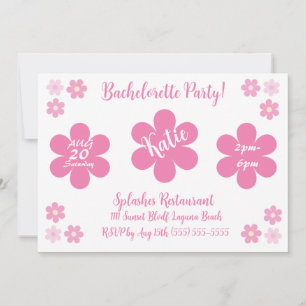 Invitation Demoiselle d'honneur - Fleur Rose Glam-
