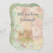 Invitation Demoiselle d'honneur Mariage Conte de Fées Botaniq (Devant / Derrière)