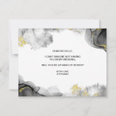 invitation demoiselle d'honneur or moderne (Dos)