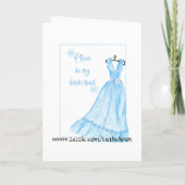 Invitation Demoiselle d'honneur pour aquarelle (Dos)