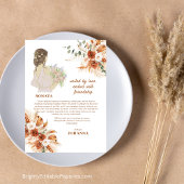 Invitation Demoiselle d'honneur Sonata Terracotta Chic Douce 