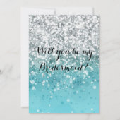 Invitation Demoiselle d'Honneur Turquoise (Dos)