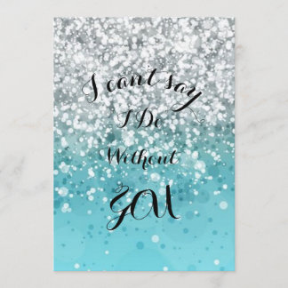 Invitation Demoiselle d'Honneur Turquoise