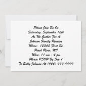 Invitation d'enfant à la réunion familiale Vintage (Dos)