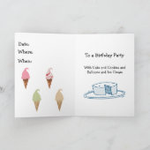 Invitation d'enfant à une fête d'anniversaire (Intérieur)