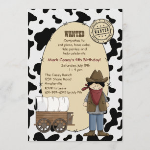 Invitation d'enfant de cowboy