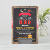 Invitation d'engagement de couple Honey Do BBQ (Debout devant)