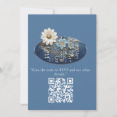 Invitation Denim 3-D tendance Imprimer avec bijoux costume (Dos)