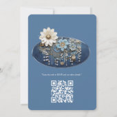 Invitation Denim 3-D tendance Imprimer avec bijoux costume (Dos)