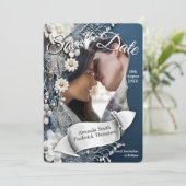 Invitation Denim 3-D tendance Imprimer avec bijoux costume (Debout devant)