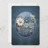 Invitation Denim 3-D tendance Imprimer avec bijoux costume (Dos)