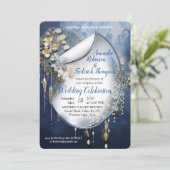 Invitation Denim 3-D tendance Imprimer avec bijoux costume (Debout devant)