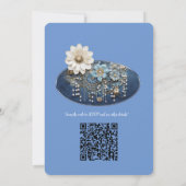 Invitation Denim 3-D tendance Imprimer avec bijoux costume (Dos)