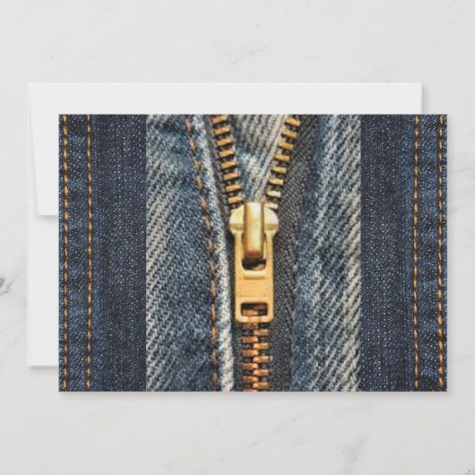 Invitation Denim Blue Jeans Imprimer l'invitation (Devant)
